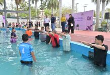 Inaugura DIF Tampico carril para rehabilitación física en la Alberca de Puertas Coloradas