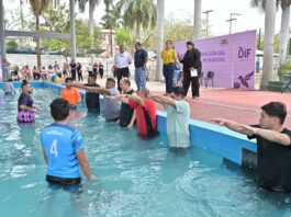 Inaugura DIF Tampico carril para rehabilitación física en la Alberca de Puertas Coloradas
