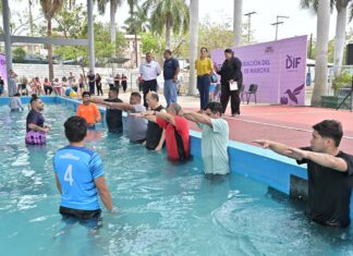 Inaugura DIF Tampico carril para rehabilitación física en la Alberca de Puertas Coloradas
