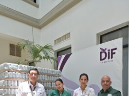 Importante Donativo de Agua Purificada Recibe DIF Tampico de Heineken México