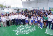 Mónica Villarreal impulsa el deporte y la convivencia escolar en la primaria Ford No. 13