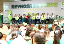 Karen Castrejón Trujillo, Presidenta Nacional del PVEM, fortalece la presencia del Partido Verde en Reynosa