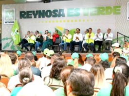 Karen Castrejón Trujillo, Presidenta Nacional del PVEM, fortalece la presencia del Partido Verde en Reynosa