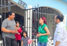 Mantiene Casandra de los Santos cercanía y apoyo a familias de Río Bravo