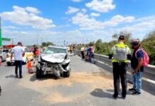 Otra vez en el “Viaducto de la Muerte” deja lesionados y daños