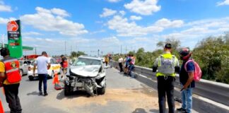 Otra vez en el “Viaducto de la Muerte” deja lesionados y daños