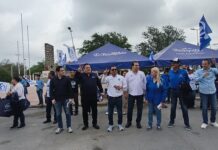 Panistas se hicieron presentes en magno desfile del día del trabajo