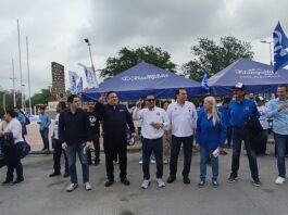 Panistas se hicieron presentes en magno desfile del día del trabajo