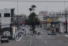Poca gente acudió a ver el desfile del día del trabajo