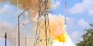 Voraz incendio con explosión en subestación de CFE provocó apagones y daños