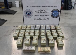 Decomisa CBP en puente internacional más de 272 mil dólares (4.7 mdp)