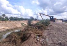 Intensifican dragado de canales ante temporada de huracanes; exhortan a no tirar basura en Reynosa