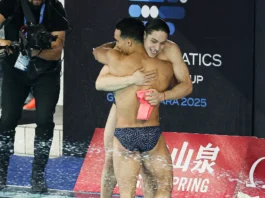 ¡Nos llenan de orgullo! Osmar Olvera y Juan Celaya ganan plata en la Superfinal de la Copa del Mundo de Clavados