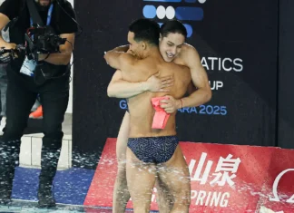 ¡Nos llenan de orgullo! Osmar Olvera y Juan Celaya ganan plata en la Superfinal de la Copa del Mundo de Clavados