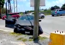 Accidente deja un lesionado y daños materiales
