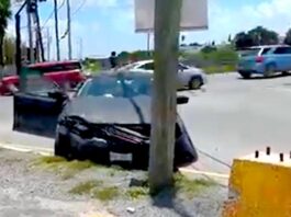 Accidente deja un lesionado y daños materiales