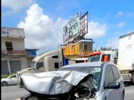 Accidente en carretera Reynosa-Río Bravo deja daños materiales