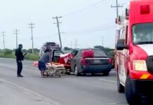 Choque deja lesionados y daños en carretera San Fernando-Reynosa