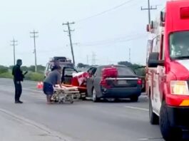 Choque deja lesionados y daños en carretera San Fernando-Reynosa