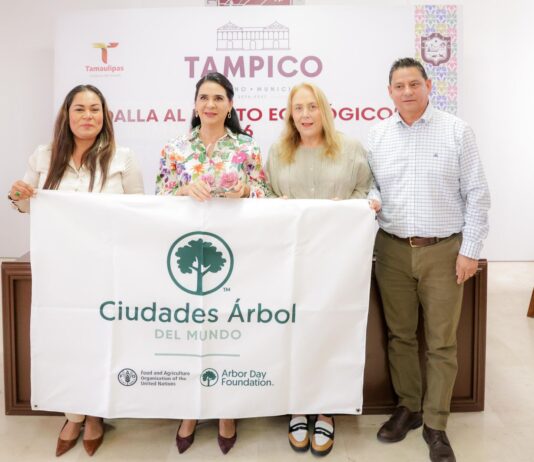 Tampico recibe reconocimiento internacional Tree Cities of the World 2025 por su compromiso con el medio ambiente