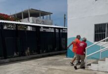 Rescatan a perrito que estaba atrapado en un canal en la zona norte de Tampico