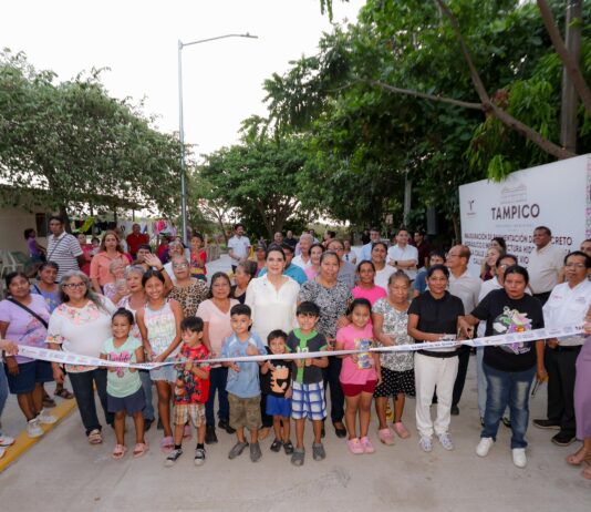 Entrega Mónica Villarreal obras por más de 7.3 millones de pesos en beneficio de familias de la colonia Luis Donaldo Colosio