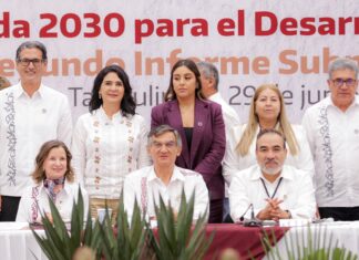 Presenta Mónica Villarreal avances de Tampico en salud e inclusión ante el Consejo Estatal de la Agenda 2030