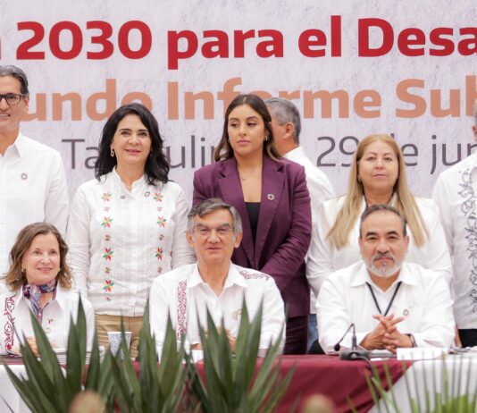 Presenta Mónica Villarreal avances de Tampico en salud e inclusión ante el Consejo Estatal de la Agenda 2030