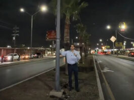 Implementa Carlos Peña Ortiz programa nocturno de rehabilitación de alumbrado público en Reynosa