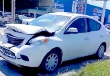 Se impactan unidades en carretera Reynosa-Matamoros dejando daños