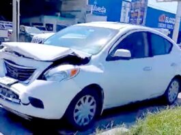 Se impactan unidades en carretera Reynosa-Matamoros dejando daños