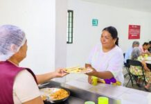Visitan Comedores del Bienestar para garantizar seguridad alimentaria