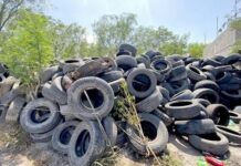 Por fin clausuran y aseguran predio con llantas en desuso en Reynosa