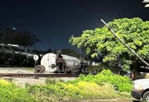 Se descarrilo vagón de Pemex con 77 mil litros de gasolina en Ciudad Madero