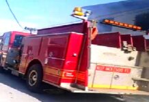 Bomberos acuden a sofocar incendio que dejo daños materiales
