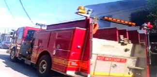 Bomberos acuden a sofocar incendio que dejo daños materiales