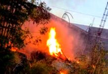 Bomberos reciben reporte de incendio en pastizal que dejo daños