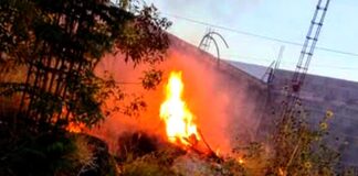 Bomberos reciben reporte de incendio en pastizal que dejo daños