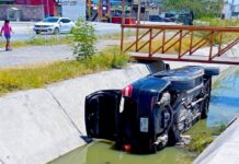 Cae unidad en dren desalinizador de aguas negras