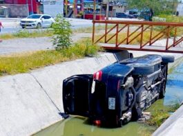 Cae unidad en dren desalinizador de aguas negras
