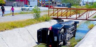 Cae unidad en dren desalinizador de aguas negras