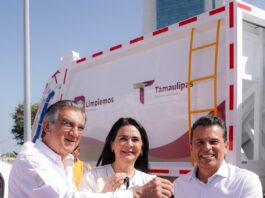 Mónica Villareal fortalece la flotilla de Tampico con apoyo del gobernador, el municipio suma ya 22 camiones recolectores propios