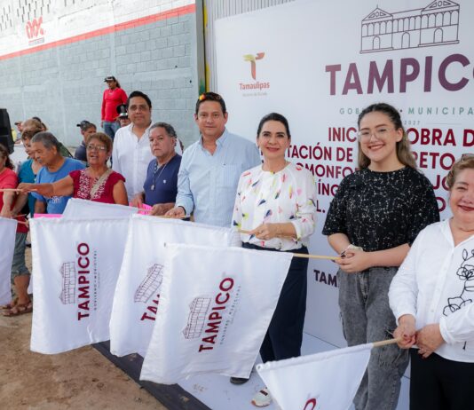 Arranca Mónica Villarreal pavimentación de dos vialidades en la zona norte de Tampico