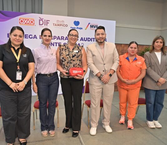 DIF Tampico, Fundación Ponte Oreja de MVS Radio y OXXO Beneficia a 120 Personas con Auxiliares Auditivos