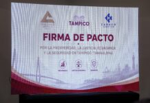 Firma Mónica Villarreal Pacto por la Prosperidad, la Justicia Económica y la Seguridad en Tampico