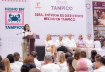 Entrega Mónica Villarreal tercera edición de distintivos “Hecho en Tampico”; suman 180 empresas certificadas