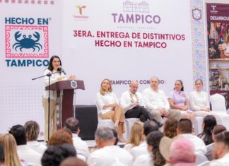 Entrega Mónica Villarreal tercera edición de distintivos “Hecho en Tampico”; suman 180 empresas certificadas