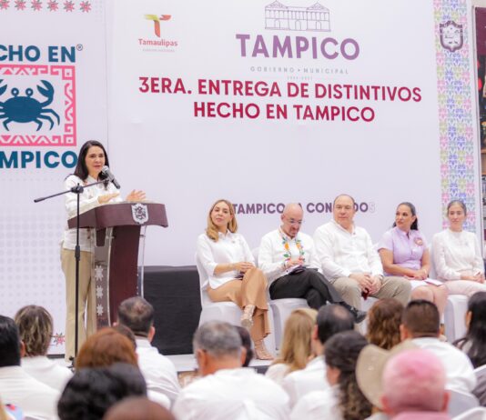 Entrega Mónica Villarreal tercera edición de distintivos “Hecho en Tampico”; suman 180 empresas certificadas
