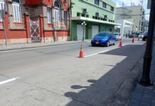 Refuerzan señalización vial en el Centro de Tampico para recibir a turistas en vacaciones
