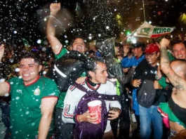Ángel de Independencia, un auténtico caos de festejos tras la victoria de México vs Ecuador